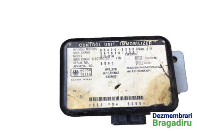 Imobilizator Cod: 95400-22002 347810-1001 Hyundai 