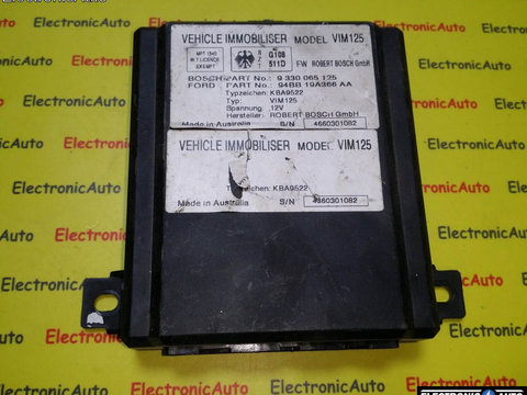 Imobilizator Ford 94BB19A366AA 9330065125
