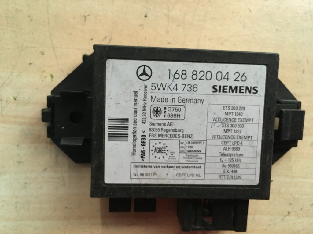 Imobilizator mercedes a-class w168 1.4 b 1997-2004 1688200426