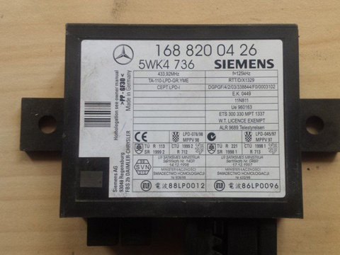 Imobilizator mercedes A Class w168 cod 1688200426 5wk4736