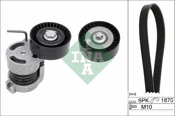 INA 529004410 - Set curea transmisie cu caneluri