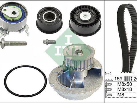 Ina kit distributie cu pompa apa pt opel vectra b 1.8 16v