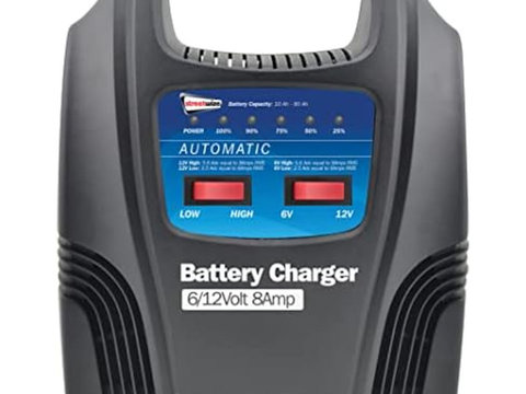 Incarcator acumulator auto automat marca Streetwize 6/ 12V 8Amp redresor cu led nivel incarcare a bateriei