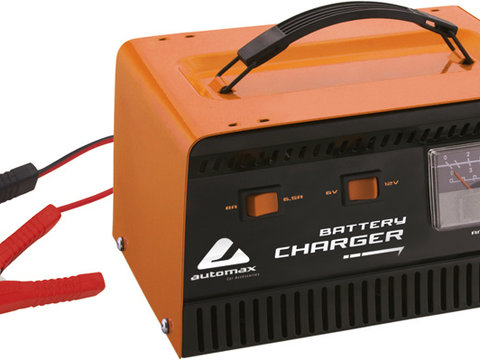 Incarcator baterie 6V/ 12V 6.5A/8A cu indicator incarcare a bateriei si protectie