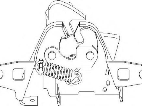 Inchizator capota motor SEAT CORDOBA limuzina (6K1, 6K2), SEAT IBIZA Mk II (6K1), VW POLO limuzina (6KV2) - TOPRAN 112 421