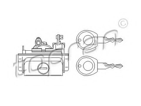 Incuietoare haion 110 996 TOPRAN pentru Vw Golf Vw Derby Vw Flight Vw Polo