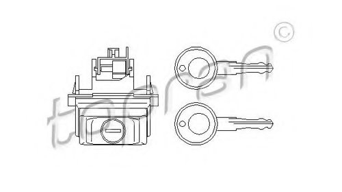 Incuietoare haion 111 309 TOPRAN pentru 