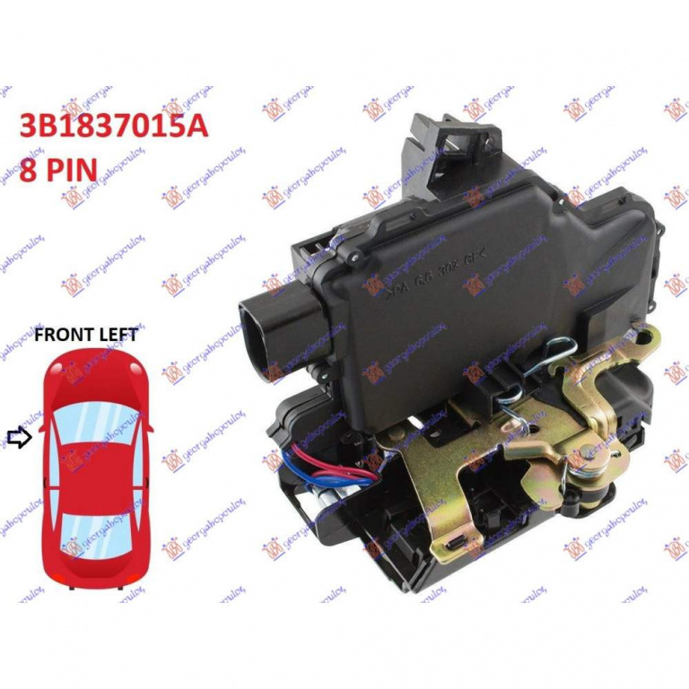 Incuietoare Usa Fata Centralizata 8pin - Seat Tole