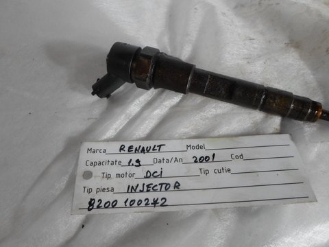 Injectoare renault laguna 1.9 dci 2002 cod oe: 82 00 100 272