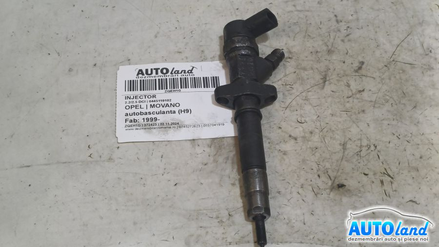 Injector 0445110102 2.2/2.5 DCI Opel MOVANO autoba