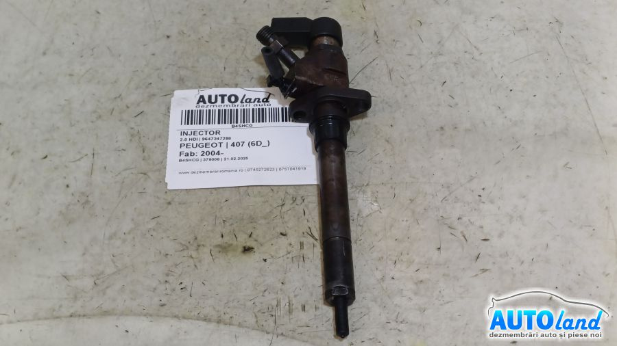 Injector 9647247280 2.0 HDI Peugeot 407 6D 2004