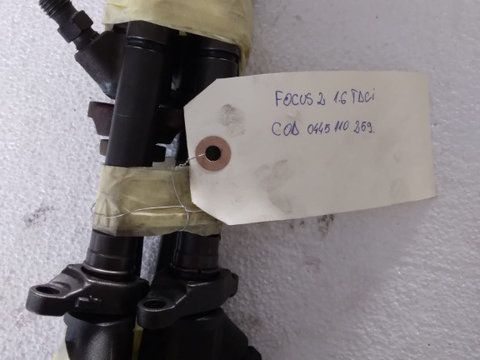 Injector ford focus 2 c-max fiesta 5 fusion mazda 3 citroen berlingo c3 c4 1.6 tdci 0445110259 hhda