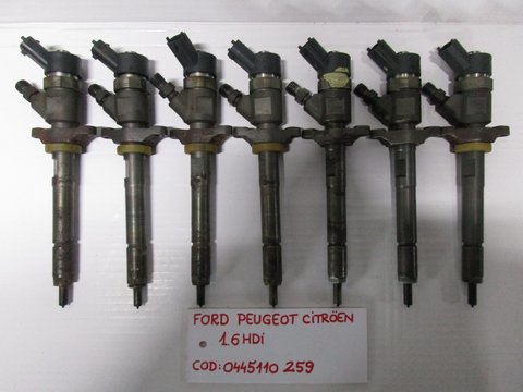 INJECTOR FORD, PEUGEOT, CITROEN , VOLVO , MAZDA , FIAT ; 1.6HDI - 0445110259