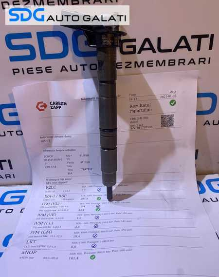 Injector Injectoare Verificate cu Fisa Audi A3 8P 2.0 TDI CBAA CBAB CBBB 2008 - 2013 Cod 0445116030 03L130277