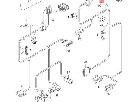 Instalatie haion dreapta Volkswagen Touran (1T3) 2.0 TDI CFHC 2012 VOLKSWAGEN TOURAN (1T3) [ 2010 - 2015 ] OEM 1T1971148A