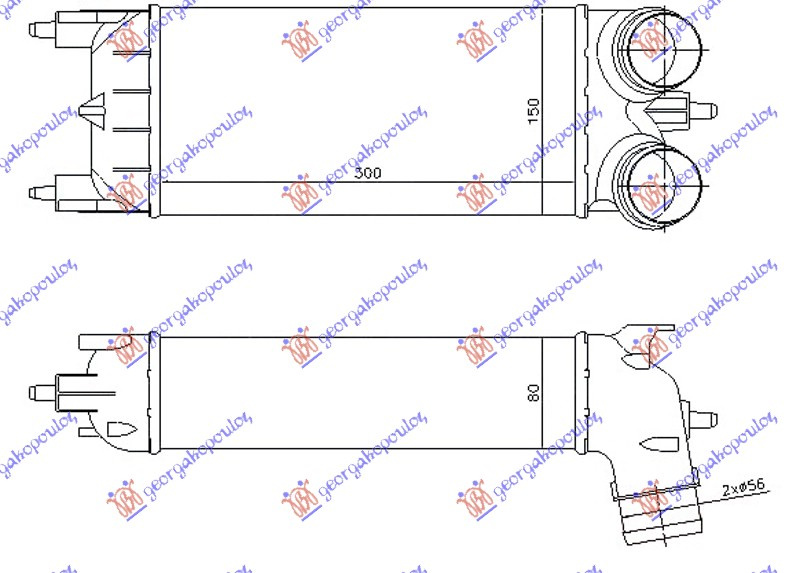 INTERCOOLER 1.6 THP BENZINA(300X150X80) - PEUGEOT 508 15-, PEUGEOT, PEUGEOT EXPERT 07-16, PARTEA FRONTALA, RADIATOR INTERCOOLER, PEUGEOT, PEUGEOT 508 15-18, 630106220