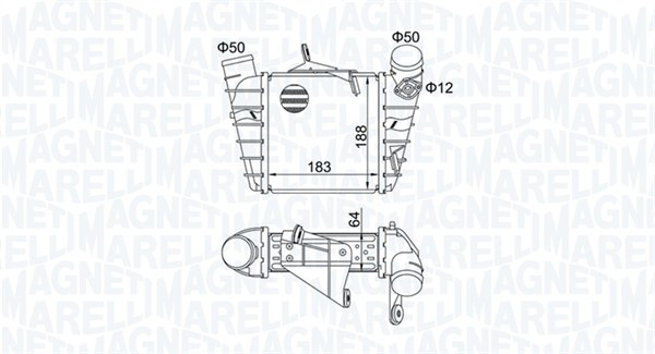 INTERCOOLER ~ 351319204750 ~ MAGNETI MARELLI ~ SKO