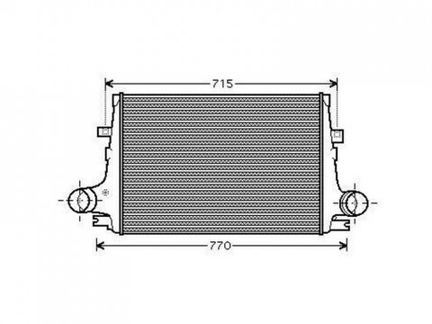 INTERCOOLER ALFA ROMEO SPIDER 2006-> Radiator intercooler 1,8 TBi - 1,9 - - 2,4 JTDM (60x41) PIESA NOUA ANI 2006 2007 2008 2009 2010