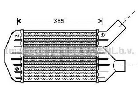 Intercooler ALFA ROMEO SPIDER 916 916S AVA L4066