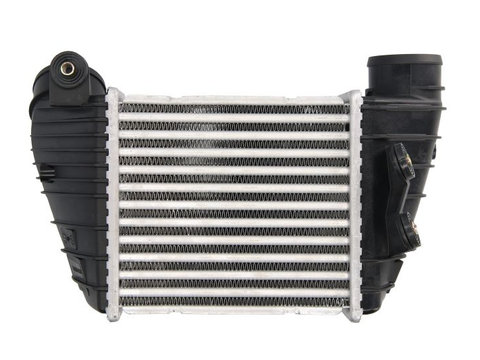 Intercooler Audi A3 (8L), 08.1998-06.2003, TT, 08.1998-06.2006, motor 1.8 T, benzina, cutie manuala, cu/fara AC, aluminiu brazat/plastic, 183x161x85 mm,