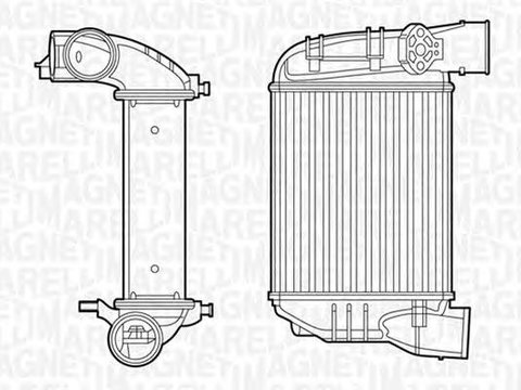 Intercooler AUDI A4 8E2 B6 MAGNETI MARELLI 351319201200