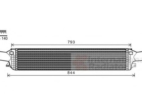 Intercooler AUDI A4 Allroad 8KH B8 VAN WEZEL 03004319