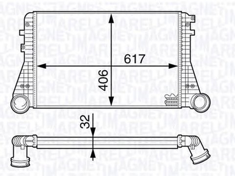 Intercooler AUDI A4 Avant 8D5 B5 MAGNETI MARELLI 351319201960