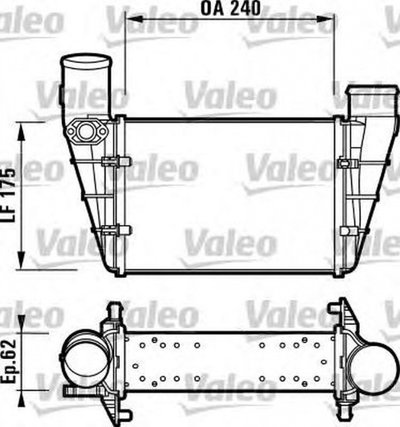 Intercooler AUDI A4 Avant 8D5 B5 VALEO 817625