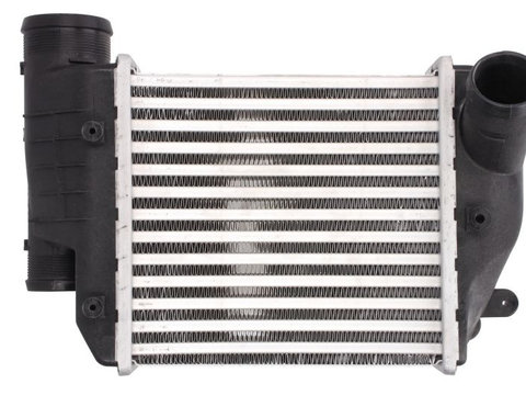 Intercooler Audi A6/A6 Allroad (C6), 03.2005-06.2006, motor 2.7 TDI 120kw, diesel, cutie manuala, cu/fara AC, aluminiu brazat/plastic, 205x200x65 mm, SRLine, intercooler dreapta