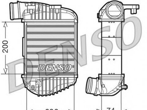 Intercooler AUDI A6 Avant 4F5 C6 DENSO DIT02023
