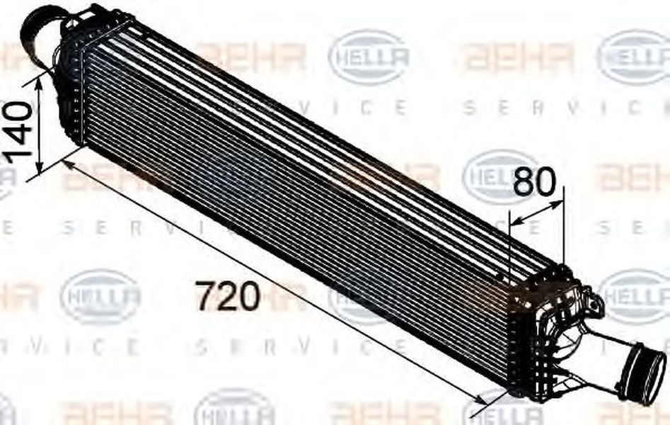 Intercooler AUDI A8 4H HELLA 8ML 376 746-181