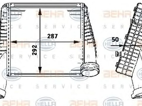 Intercooler AUDI Q7 4L HELLA 8ML 376 723-481