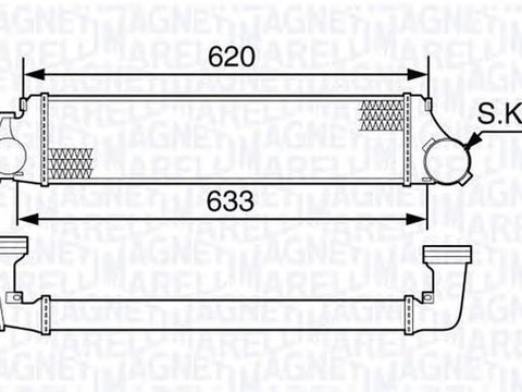 Intercooler BMW 3 Compact E46 MAGNETI MARELLI 351319203420