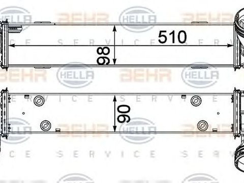 Intercooler BMW 3 E90 HELLA 8ML 376 731-791