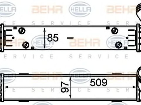 Intercooler BMW 3 E90 HELLA 8ML 376 731-794