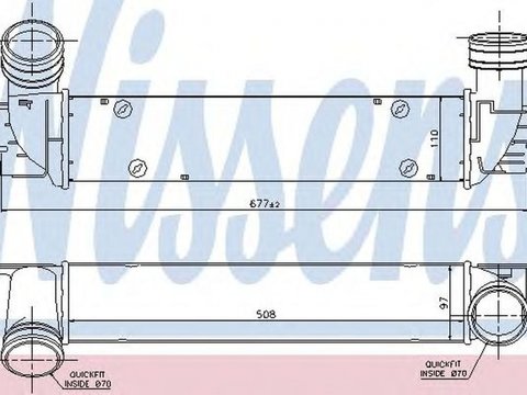 Intercooler BMW 3 E90 NISSENS 96551