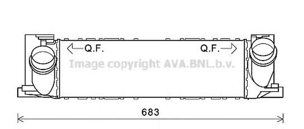 Intercooler BMW 4 cupe F32 F82 AVA BW4468