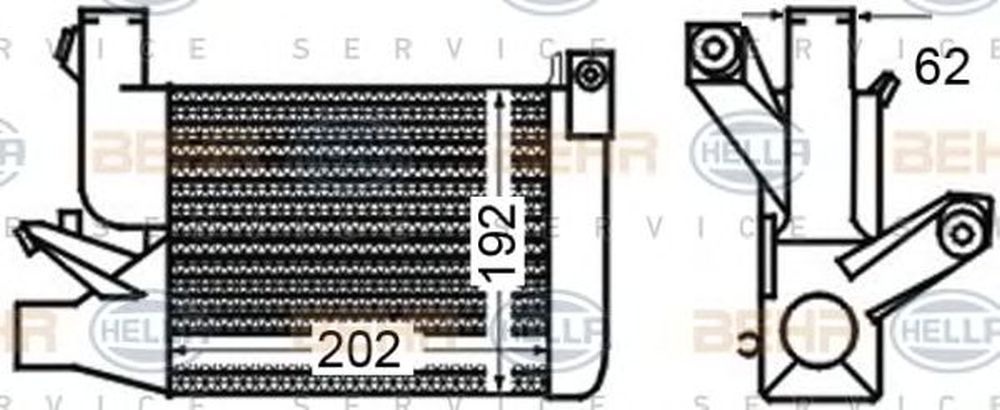 Intercooler BMW 5 E39 HELLA 8ML 376 776-141