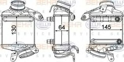 Intercooler BMW 5 F10 F18 HELLA 8ML376746431