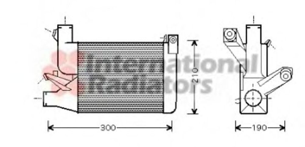 Intercooler BMW 5 Touring E39 VAN WEZEL 06004260