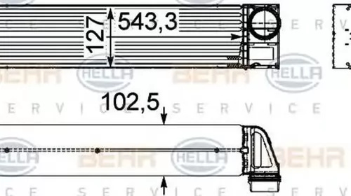 Intercooler BMW 7 E65 E66 E67 HELLA 8ML376746051 PieseDeTop