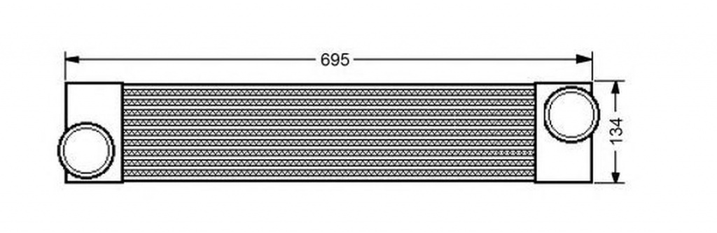 Intercooler BMW 7 E65 E66 E67 NRF 30550