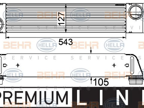 Intercooler BMW seria 6 E63 2004-2010 3.0 diesel Hella