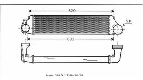 INTERCOOLER BMW SERIE 3 E46 1998->2005 R