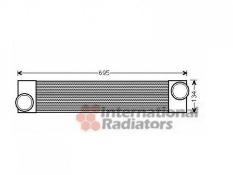 INTERCOOLER BMW SERIE 6 E63 2004->2010 Radiator intercooler 3,0 - 3,5 TD (540 - 127x105 PIESA NOUA ANI 2004 2005 2006 2007 2008 2009 2010