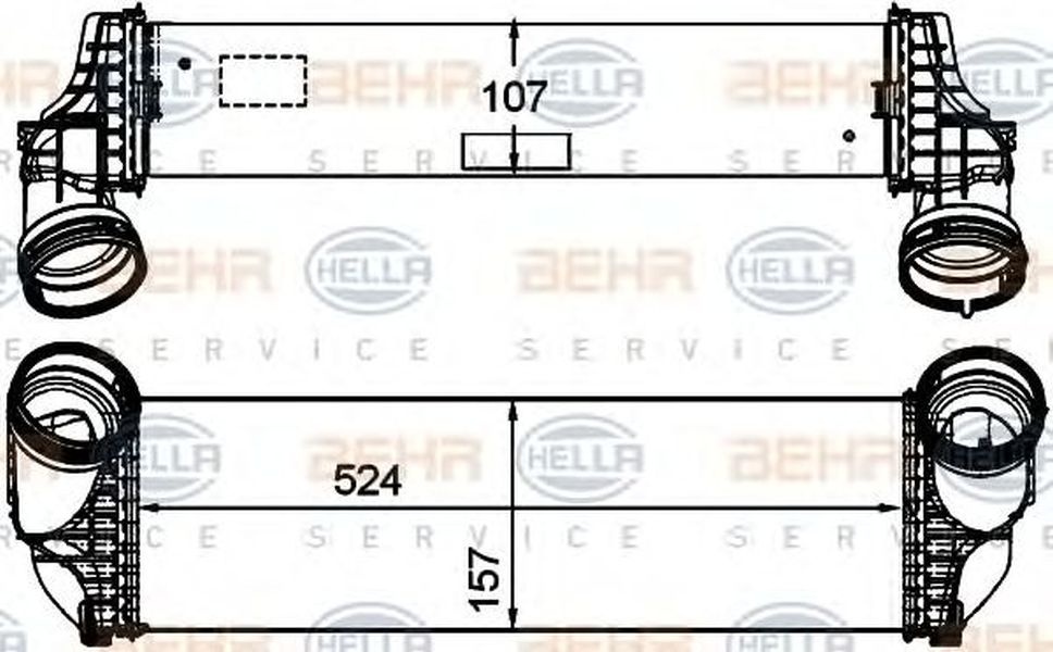 Intercooler BMW X5 F15 F85 HELLA 8ML 376 746-261