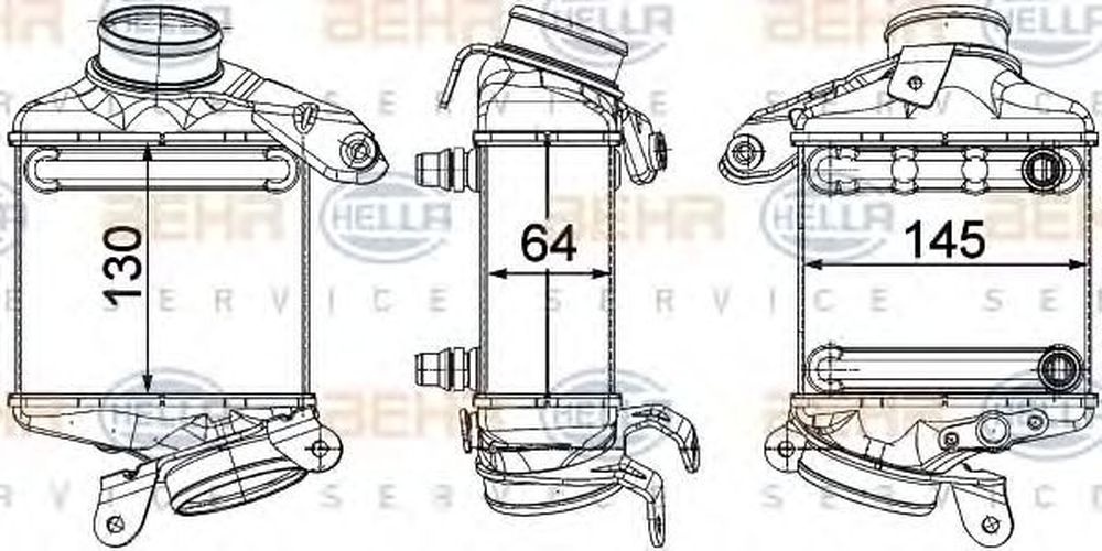 Intercooler BMW X6 F16 F86 HELLA 8ML 376 746-431