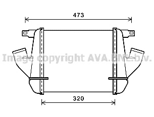 Intercooler CABSTAR; RVI MAXITY 2.5D/3.0 d 09.06- - NOU