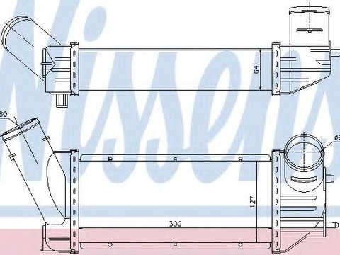 Intercooler CITROËN XSARA Estate (N2) (1997 - 2010) NISSENS 96790