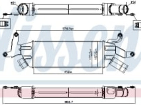 Intercooler CITROEN C-CROSSER, C-CROSSER ENTERPRISE, MITSUBISHI OUTLANDER II, PEUGEOT 4007 2.2D/2.3D 11.06-